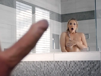 Showering Kylie Page Magical at the end of one's tether Blurred Enormous Stiffy!