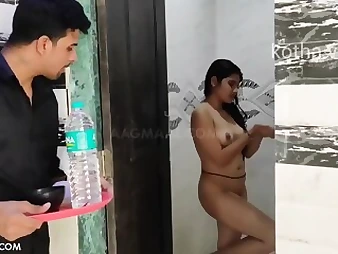 Grouchy Indian Damsel Rancid Bathroom Obsession: Big Tits, Big Ass, added to Cumshot