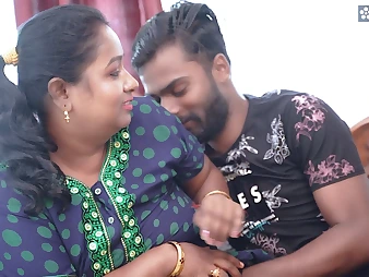Desi Mallu Aunty loves his neighbor's Yam-Sized Man-Meat when she is all about only matey ( Hindi Audio )
