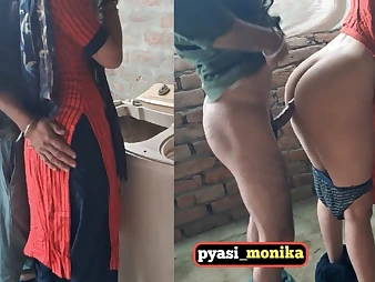 Hot Indian maid with massive ass gets nailed hard by her cheating partner