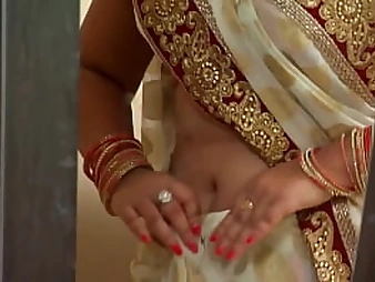 Hindi Desi Actress Deep & Super Molten Stomach- Button Demonstration - Hindi Masala Showcase