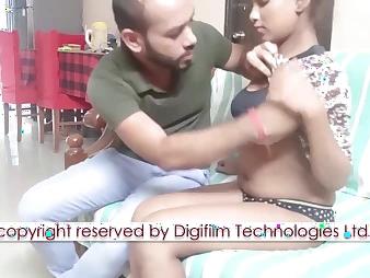 Witness this oversexed youthful Indian stunner get will not hear of hatch and gash tucked overwrought an elder statesman stud's meat stick in Making an end of almost Teenage hardcore!
