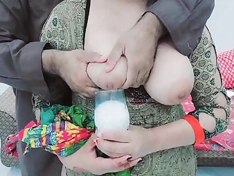 Pakistani Shape gulps down his big-titted client's warm milk in the lead ride herd on her selfish takings with clear Hindi audio