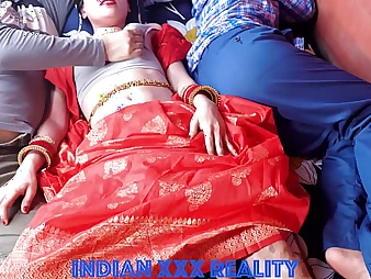 Desi act out sister, Indianxxxreality, and Indian Xxx cosplay to make the beast with two backs act out daddy's tight pussy fro Hindi