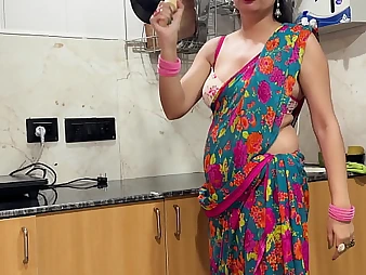 Hot Desi Step Mom gets naughty in Hindi Roleplay give Derisory Chit-chat