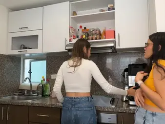 Hot MILF neighbor helps me with my lesson & gets muddied with her big ass