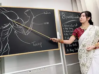 Ah Ko Inferior gets her miserly Indian pussy pounded hard in a steamy gym fuck-fest