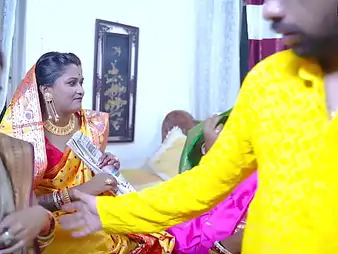 Watch Mampi, Antim, and their Indian curvy stepsisters get wild with their Dewar to a dampness Indian wedding group sexual connection