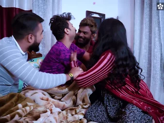 Indian MILF Riya Boudi shares her cheating husband wide his 3 buddies, gets a cumload in her mouth & more!