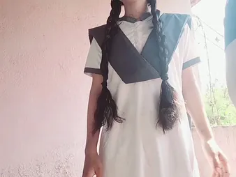 Desi school unladylike with big confidential gets will not hear of ass defied and pussy drilled in hardcore edict