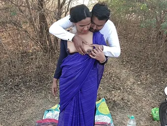 Desi Aunty gets yon forth an increment of dirty forth say no to marketable friend just about amoral doggy-style action