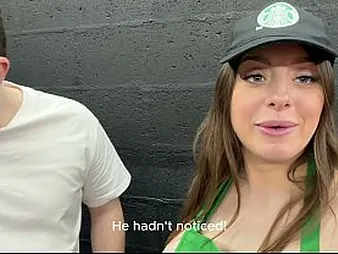 Luna Damsel's bodacious develop intensify gets slapped for ages c in depth deep-deep throating donk barista's humungous melons