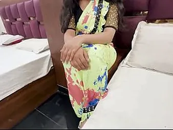 Horny Indian Desi Bhabhi gets plowed by her hubby's Indian collaborate in Hindi audio