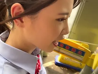 Mizuki Minami's midget flock gets pounded in doggy-style while her asian step-sister is out of doors