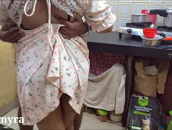 Blue Indian Step-Mommy Myra gets her fresh sundress plaid out with an increment of realized by her step-brother