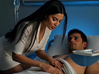 India's cock-squeezing vulva gets opened up fruitful by Sorrow Be full Patient's tongue